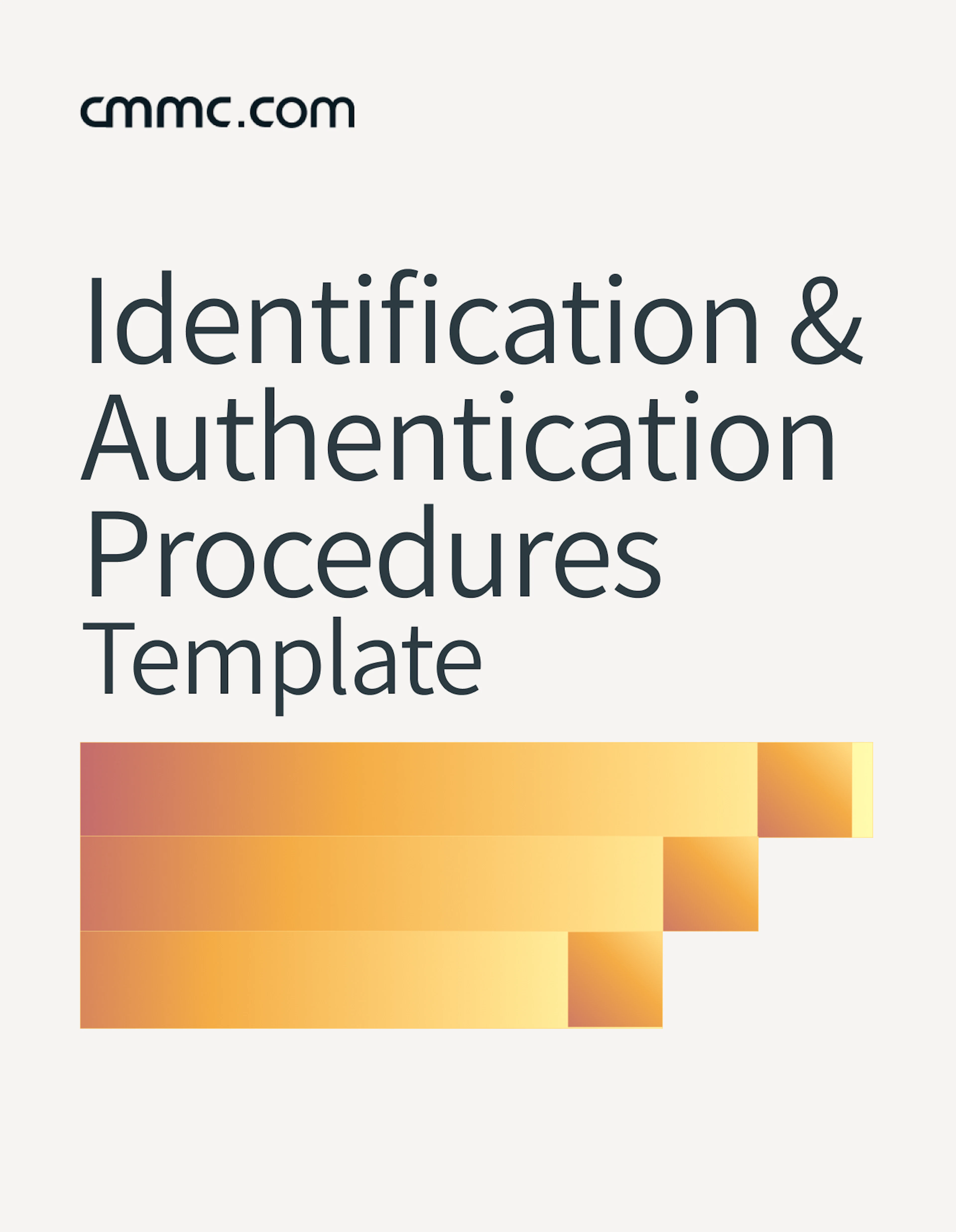Identification and Authentication Procedures Template