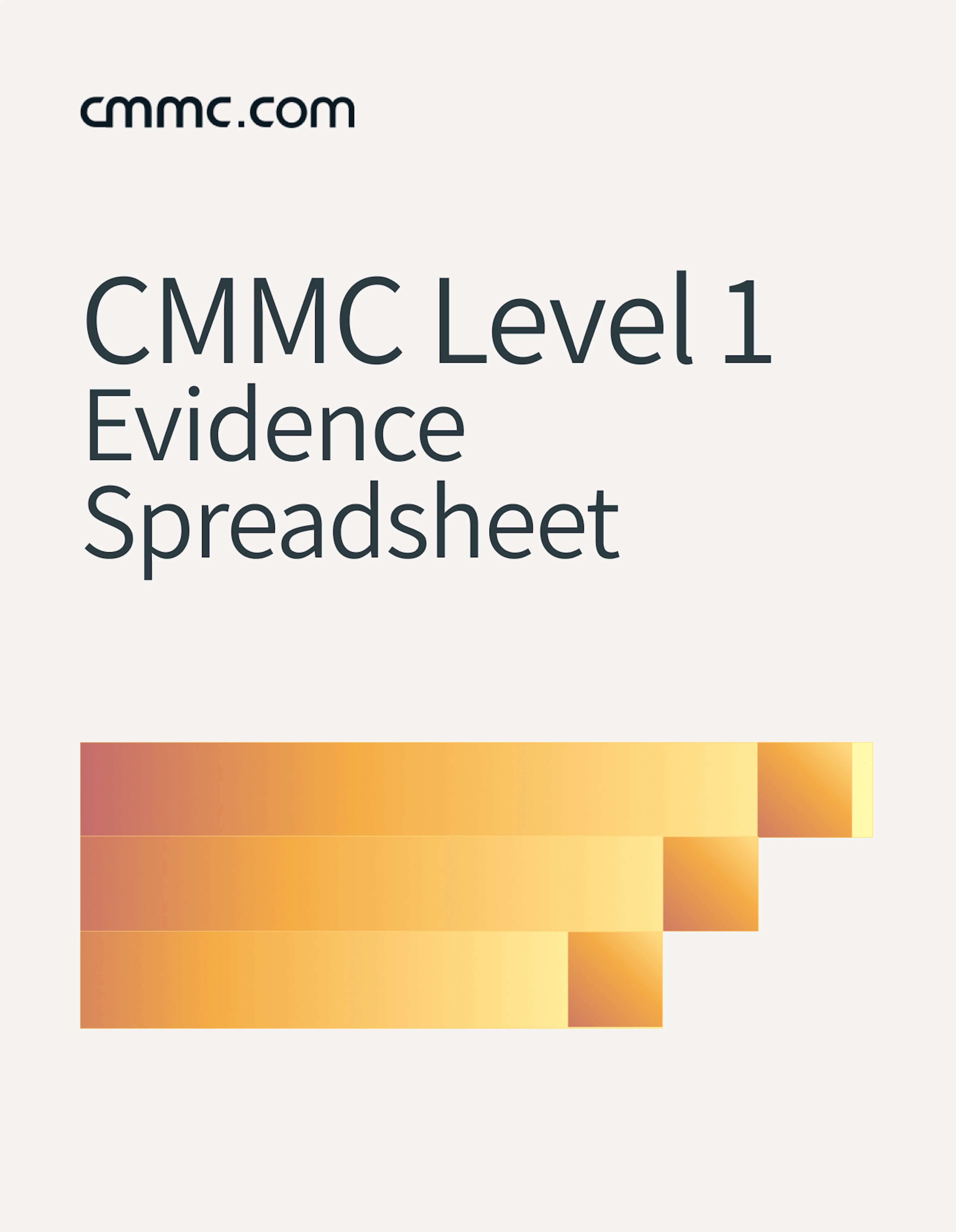 CMMC Level 1 Evidence Collection Spreadsheet