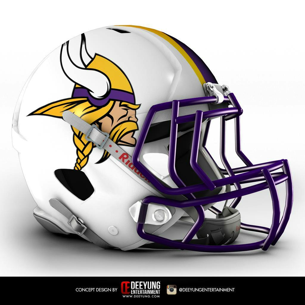 THIS GUY'S DESIGNS ARE MAKING NFL HELMETS LOOK LIKE RELICS