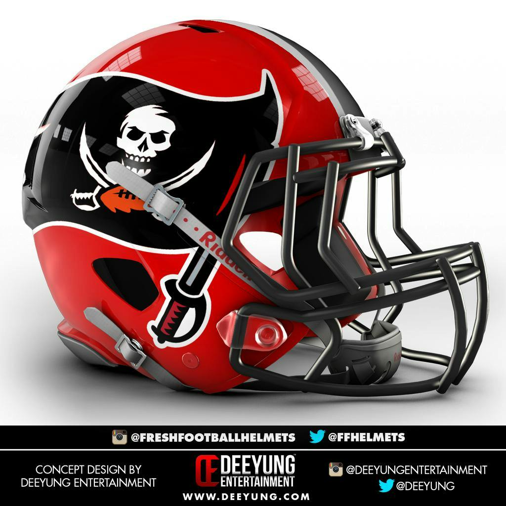 Concept Tampa Bay Buccaneers Helmet // Custom Helmet Build 