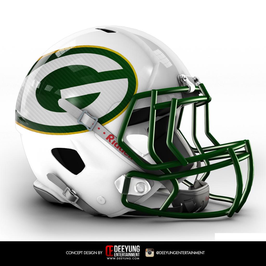 new packers helmet design