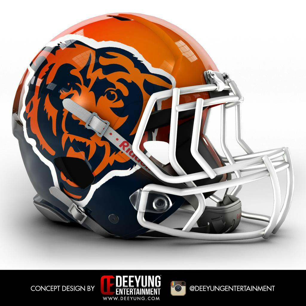 old chicago bears helmets