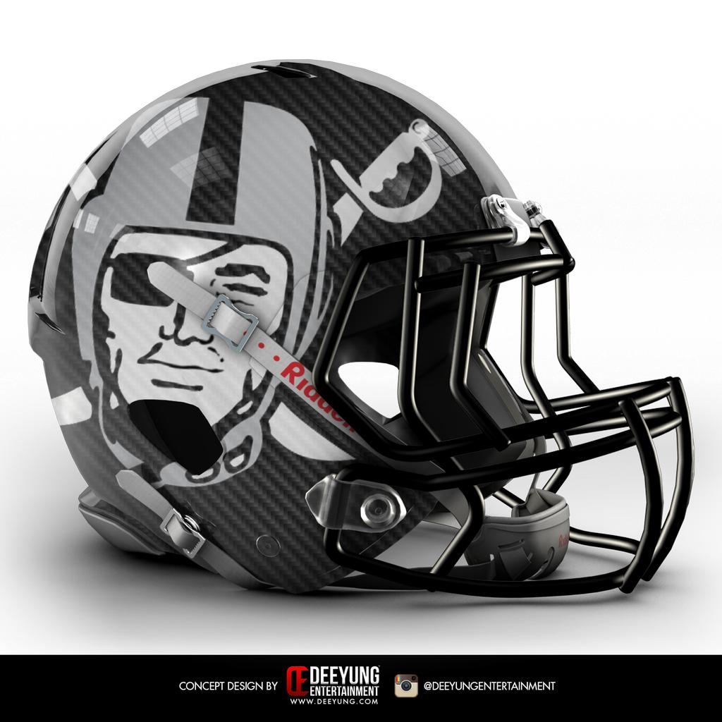 Oakland raiders hot sale helmet concept design