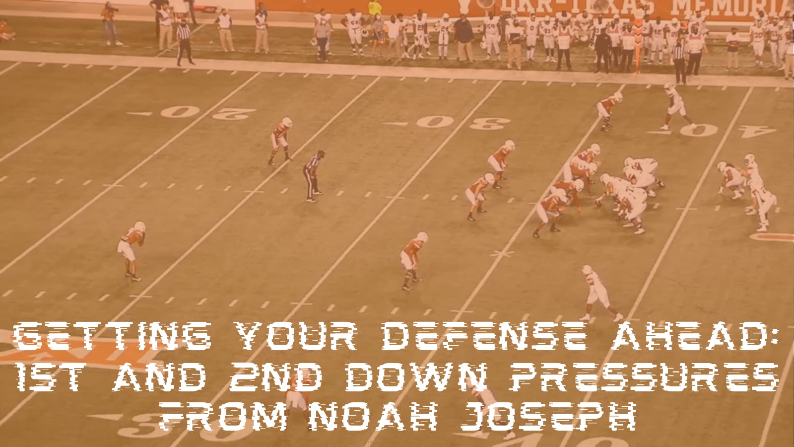 Getting Your Defense Ahead - 1st and 2nd down Pressures from Noah Joseph