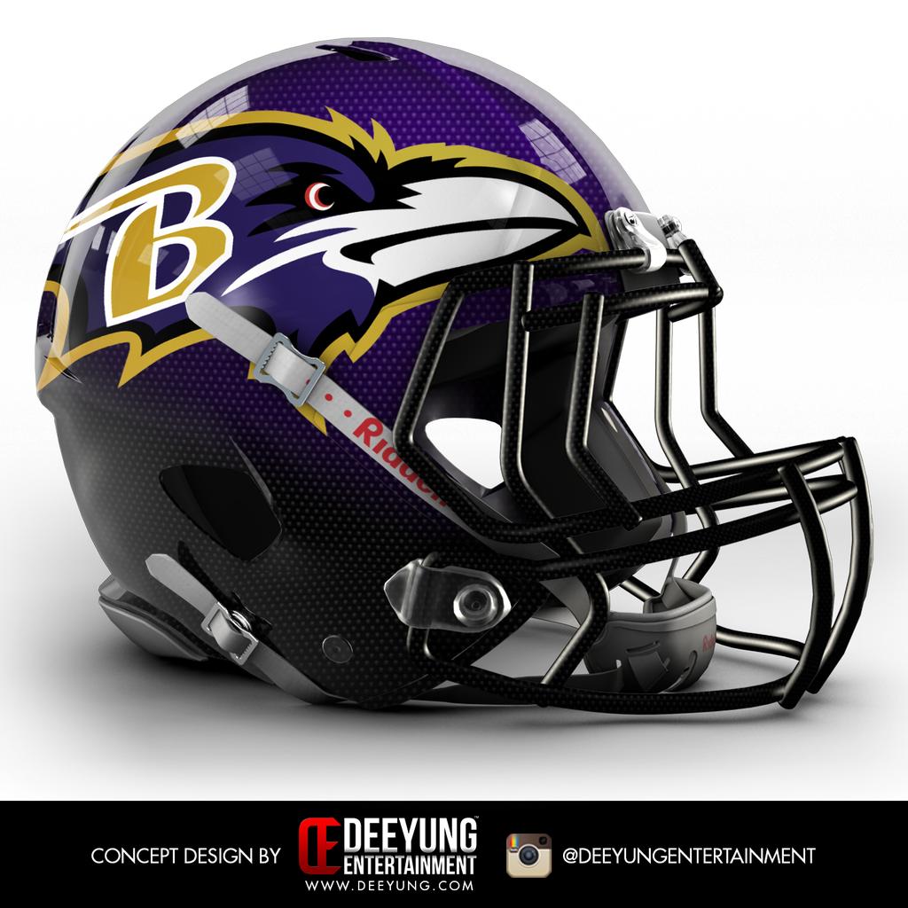 baltimore ravens concept helmets