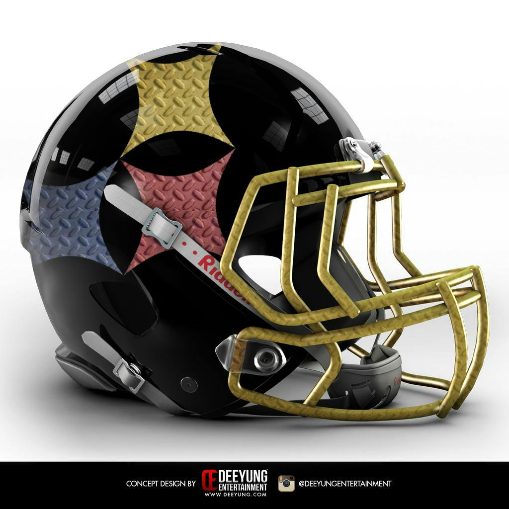 THIS GUY'S DESIGNS ARE MAKING NFL HELMETS LOOK LIKE RELICS