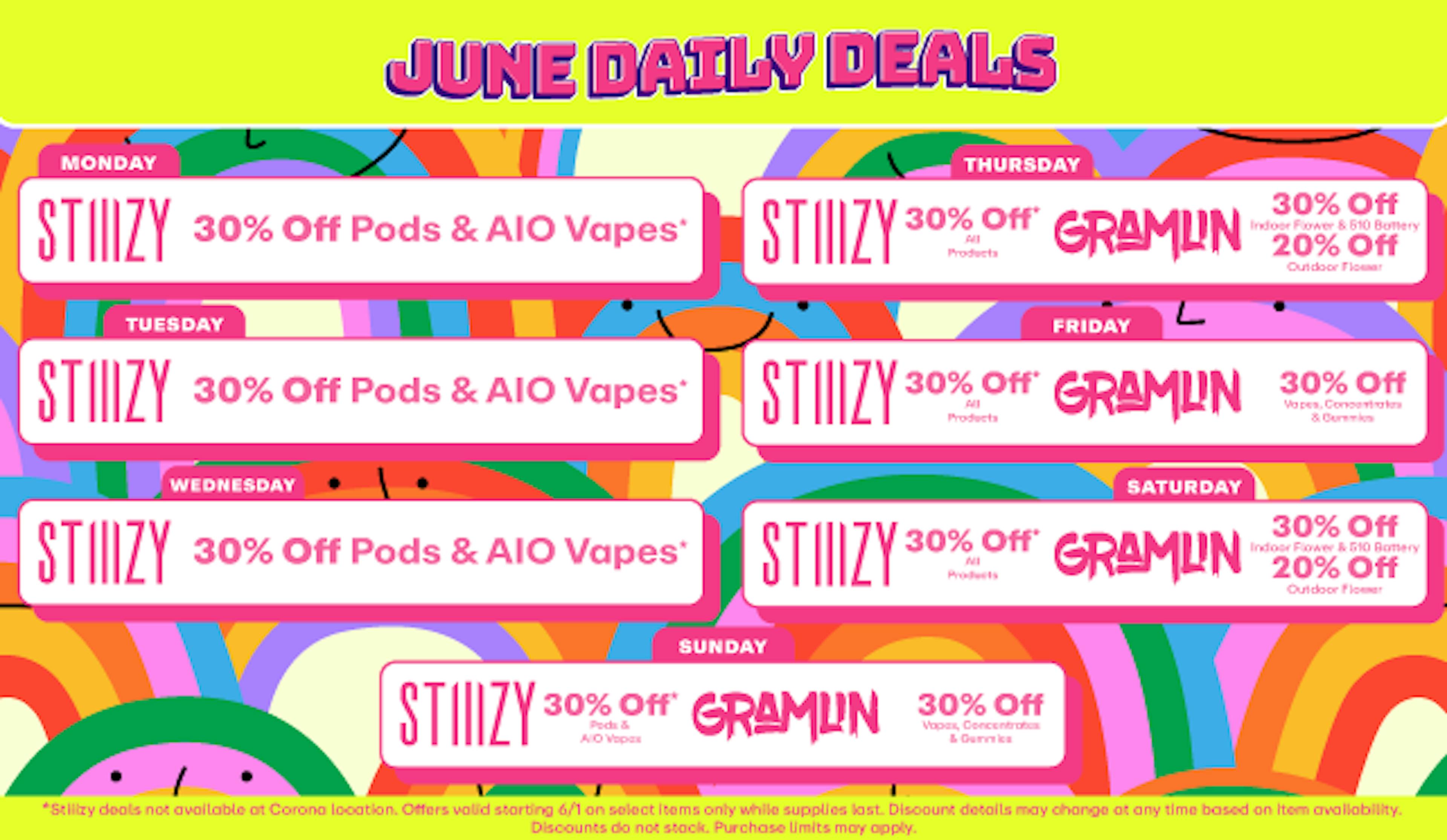 Up to 30% off June Daily Deals