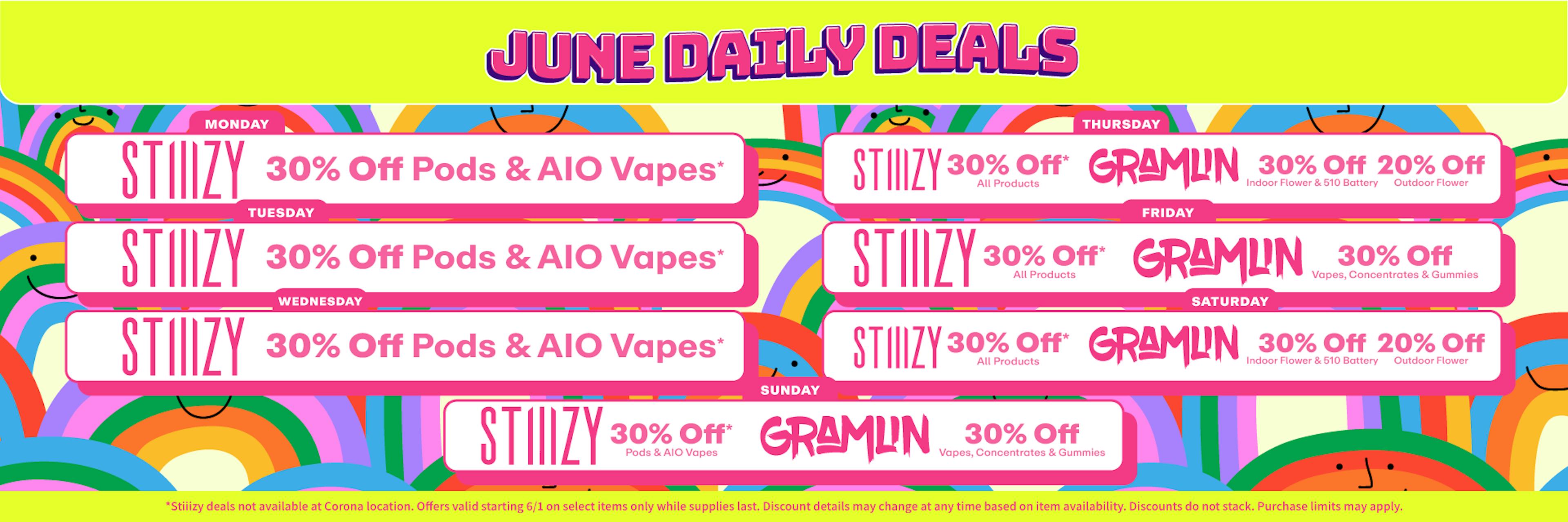 Up to 30% off June Daily Deals