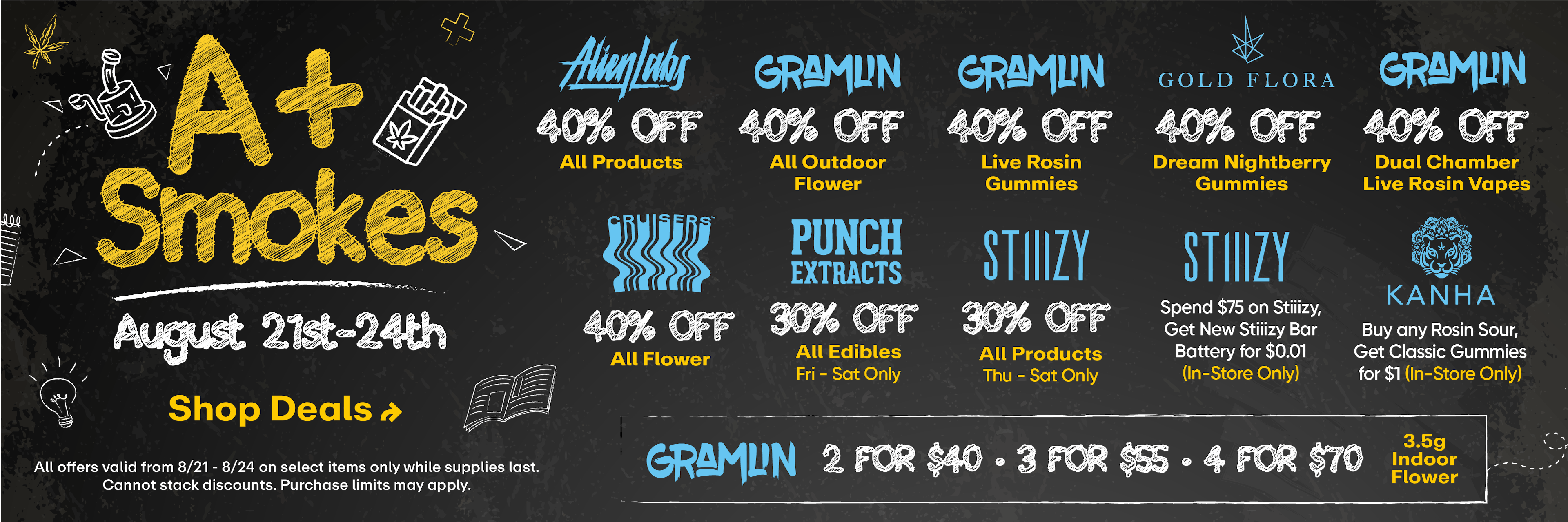 A+ Smokes - Up to 40% off