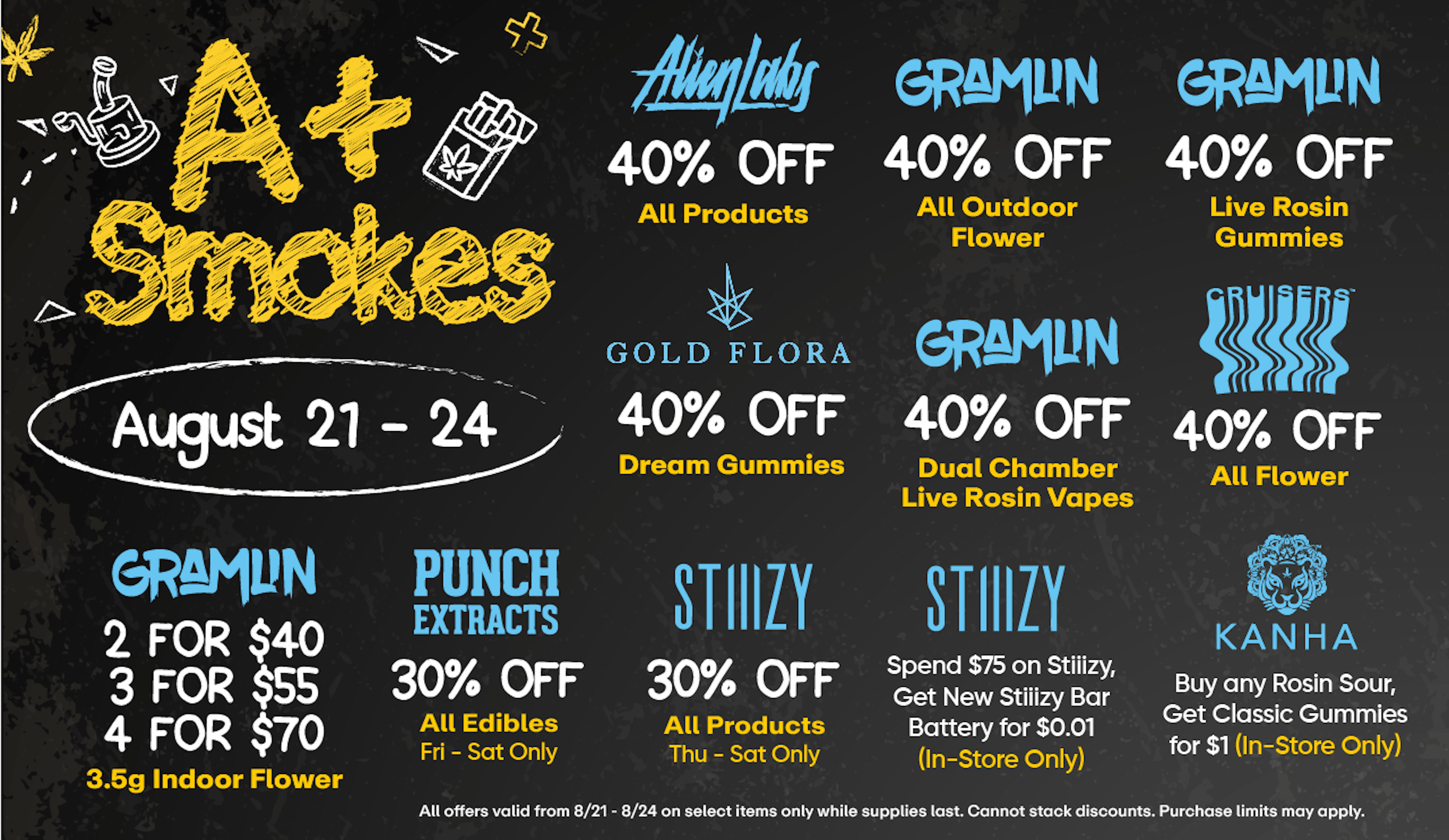 A+ Smokes - Up to 40% off