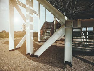 Steel coating applied to a steel construction, showcasing durable corrosion protection and long-term performance by Coatinc US.