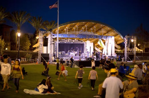 Outdoor festival stage with load-bearing galvanized steel structure, demonstrating why galvanizing by Coatinc US is essential for durable performance in Arizona, Utah, and Nevada.