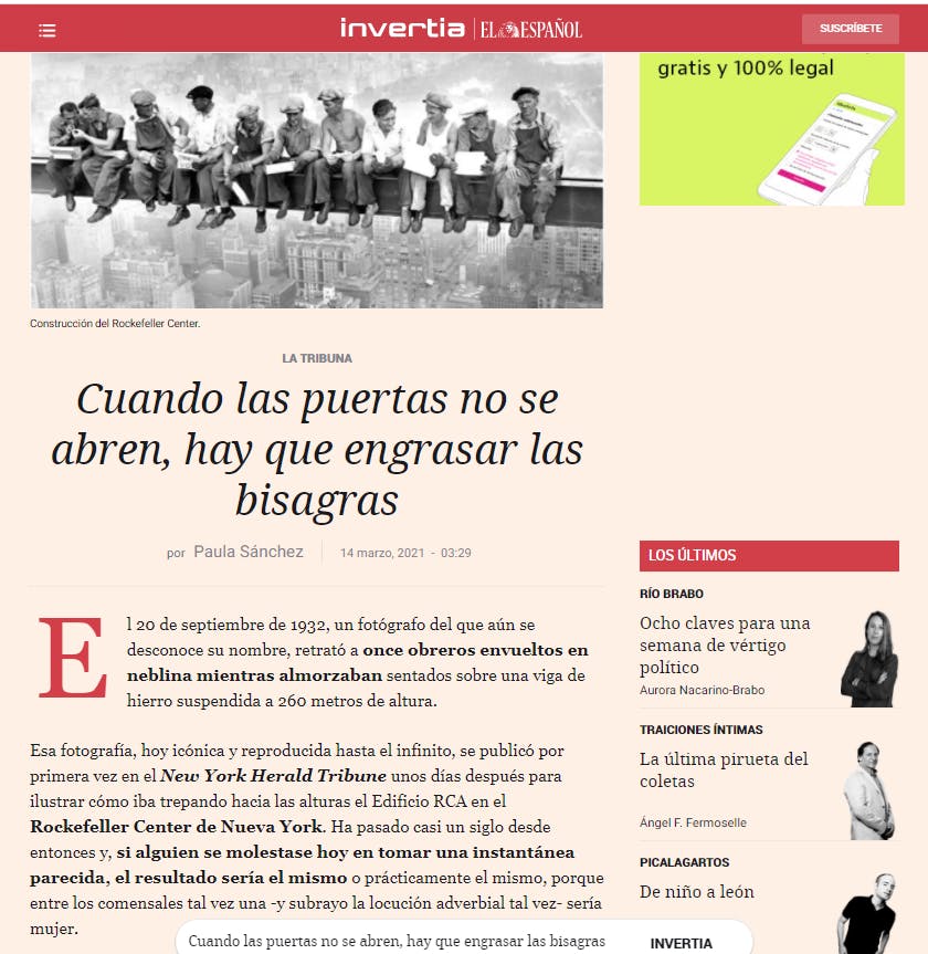 Artículo de Paula Sánchez, Ceo y Cofundadora de CoCircular en El Español