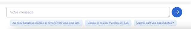 capture d'ecran message