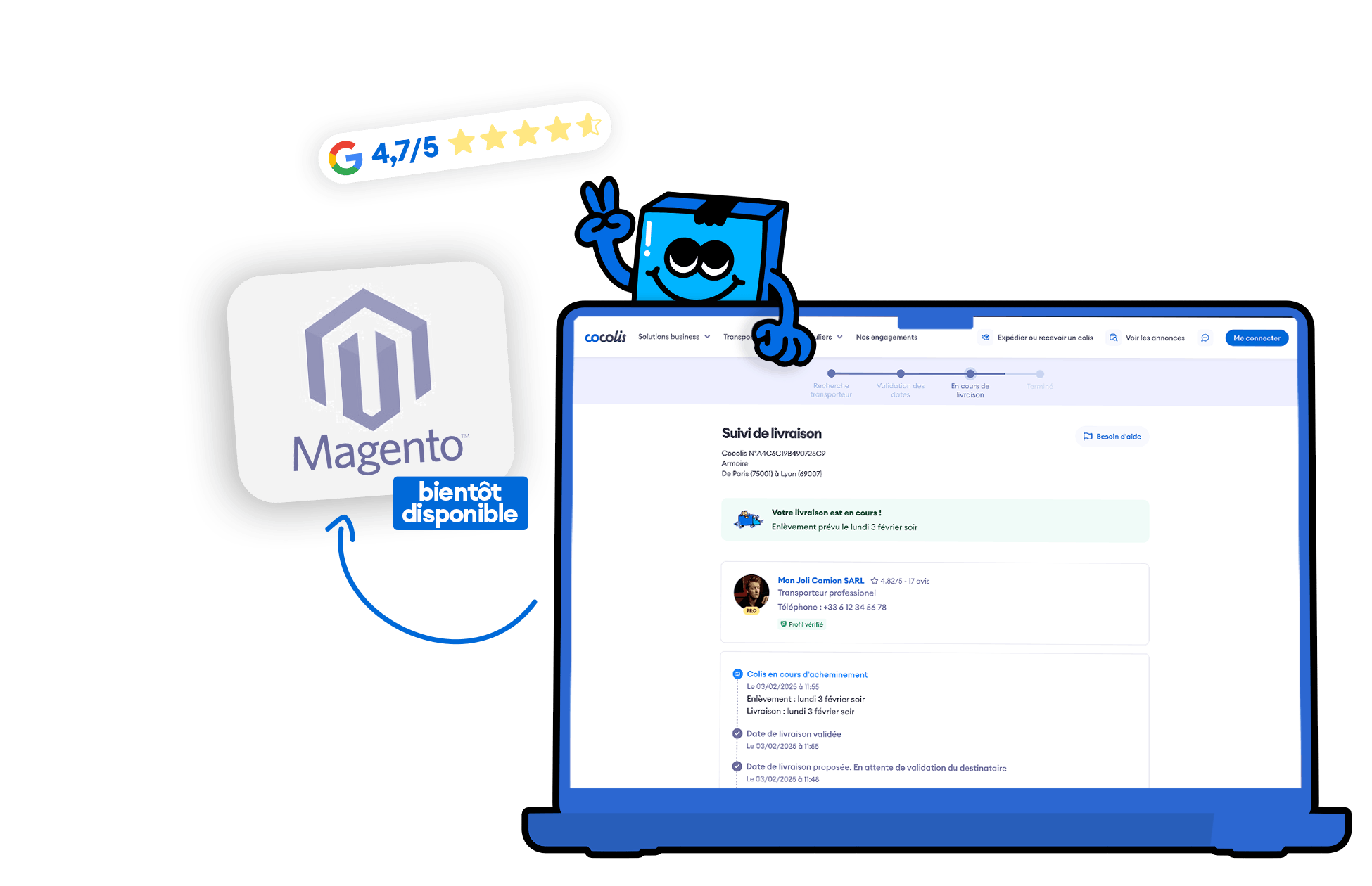 Cocolis shipping plugin module for Magento CMS - coming soon