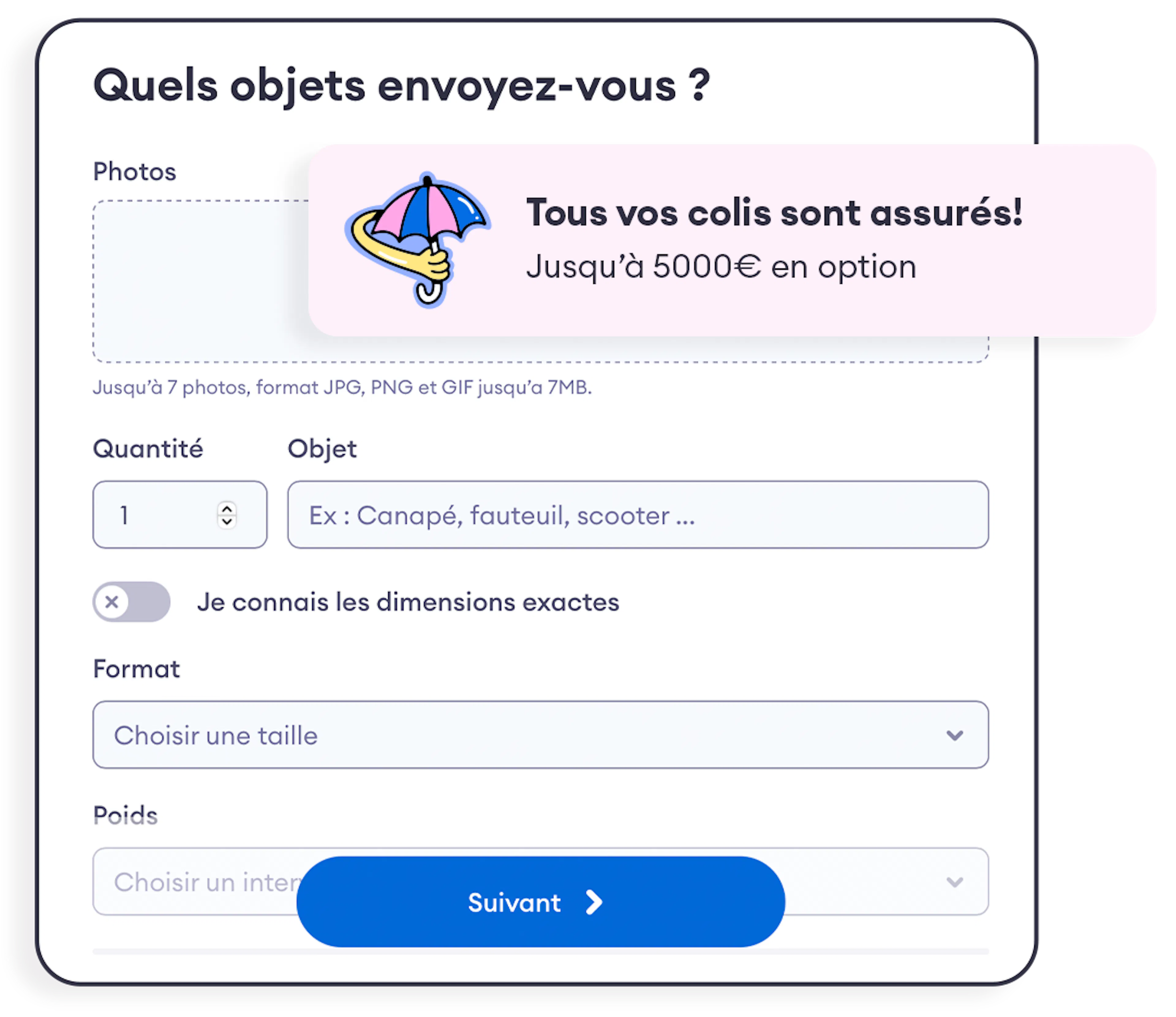 Formulaire creation d'annonce
