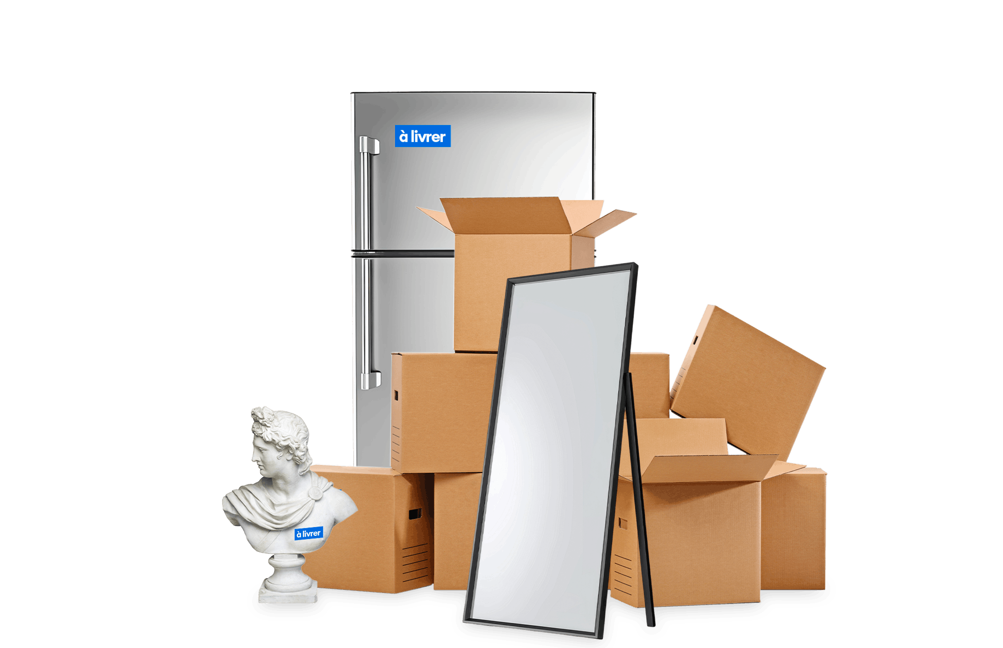 miroir cartons