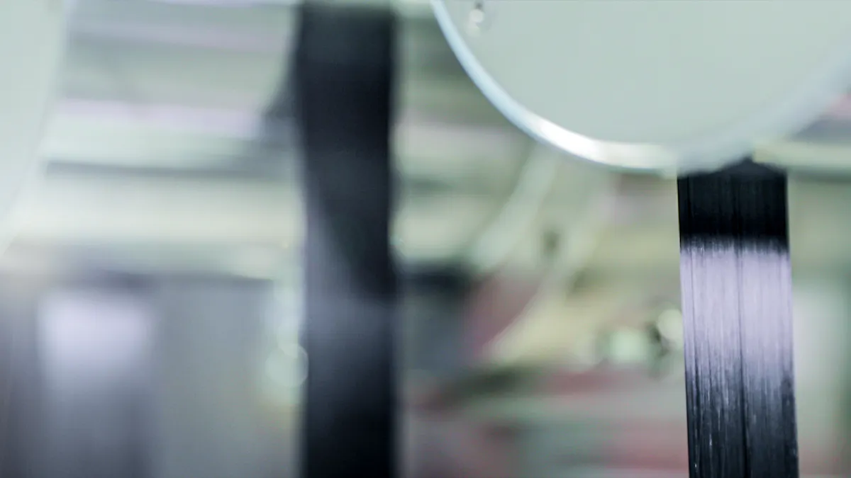 Carbon fiber after low-pressure stabilization process