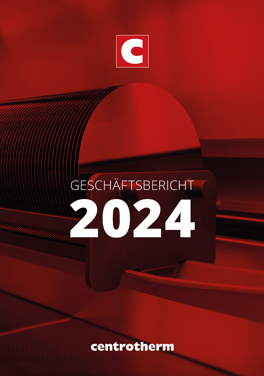 Cover of the 2024 centrotherm annual report