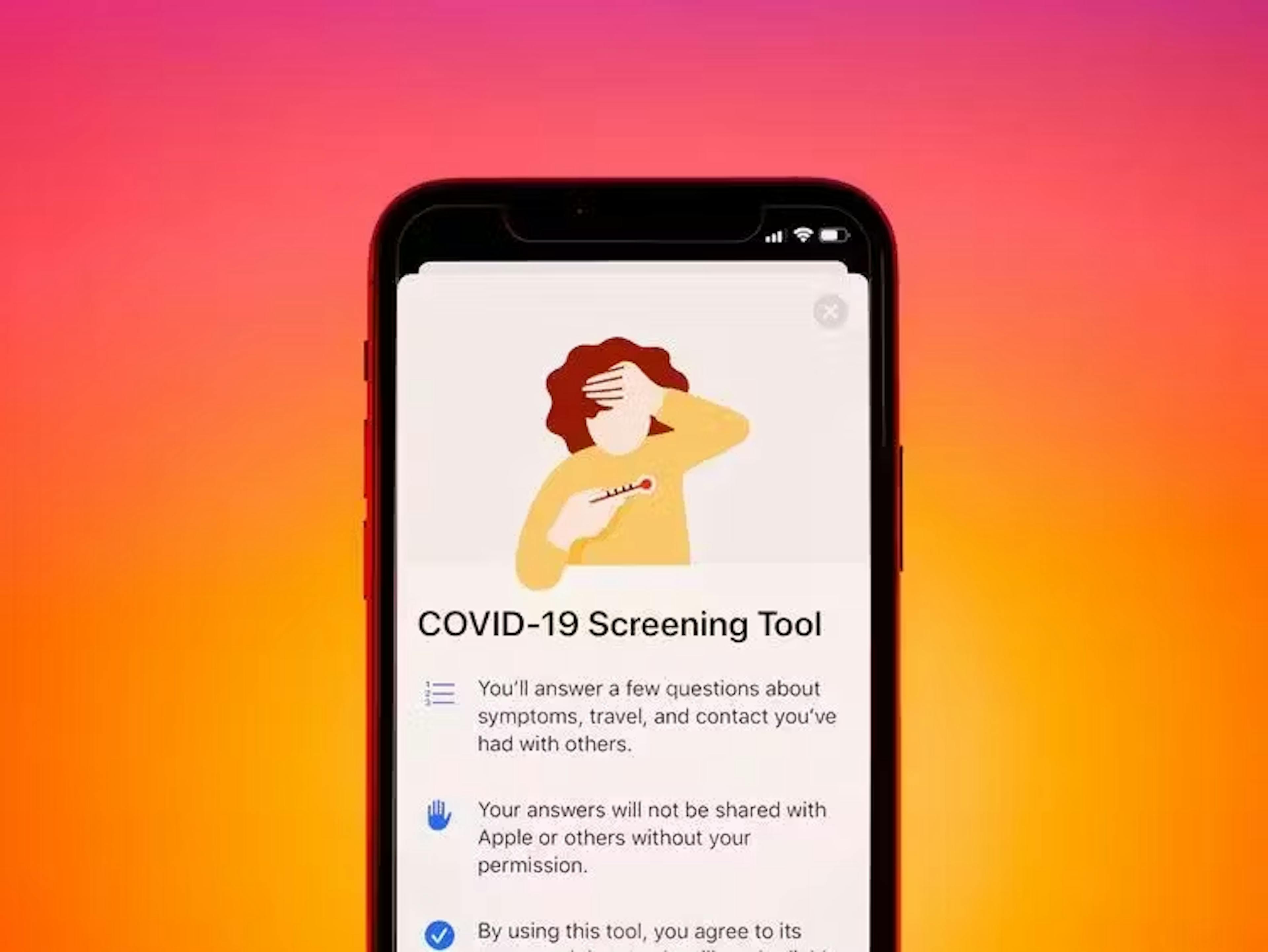 Covid Screening Tool Phone App