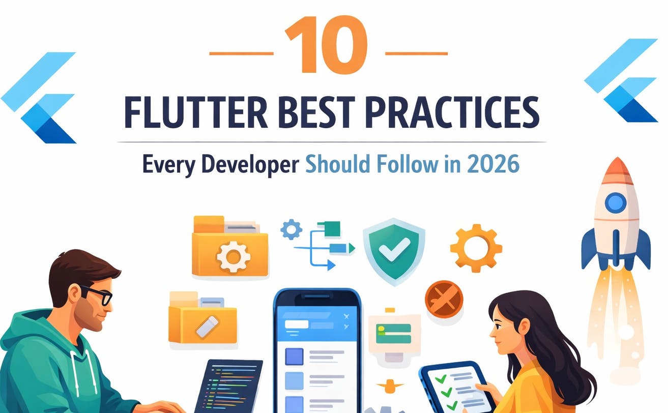Flutter best practices illustration for developers
