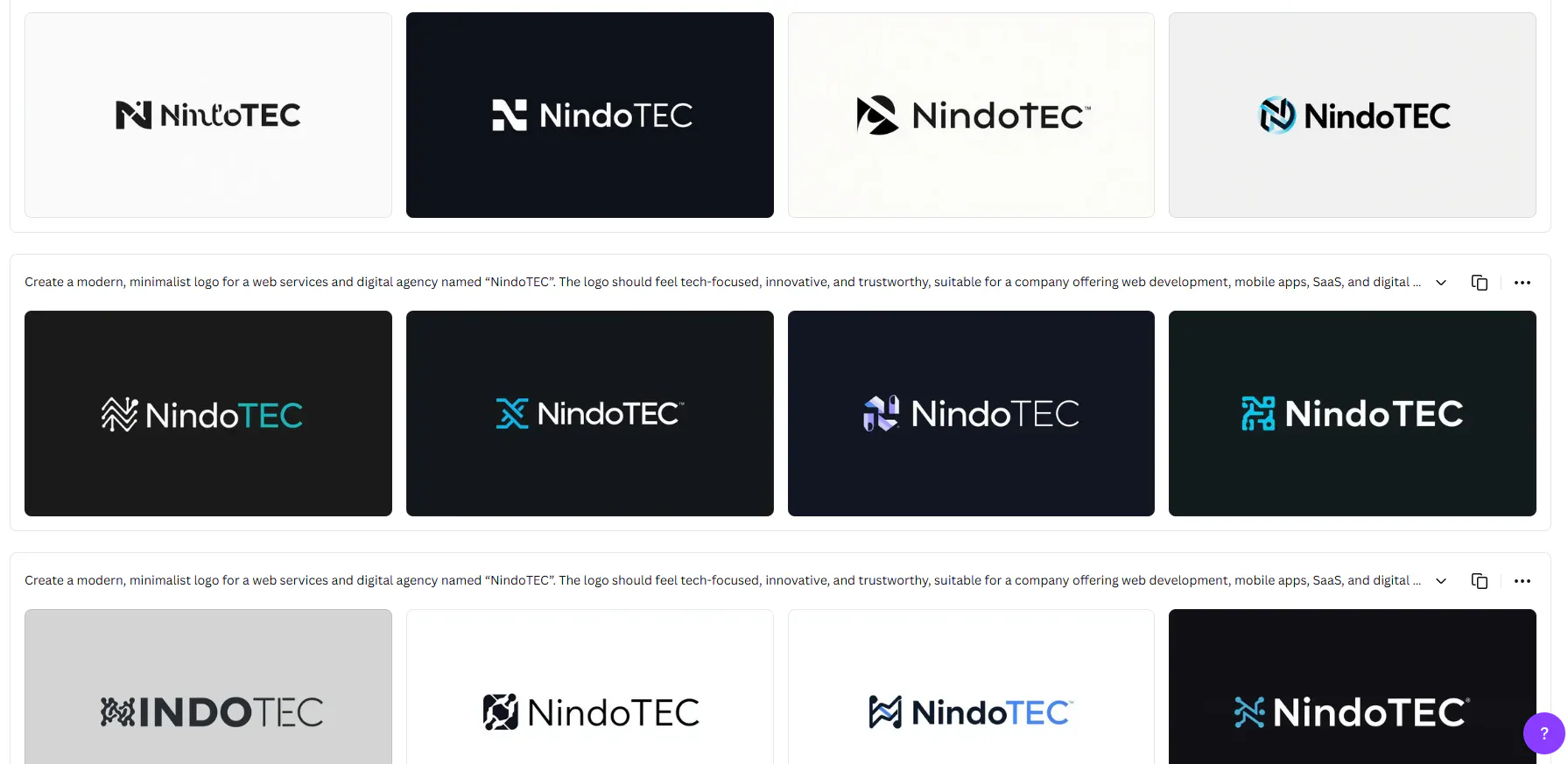 logos generated by canva ai