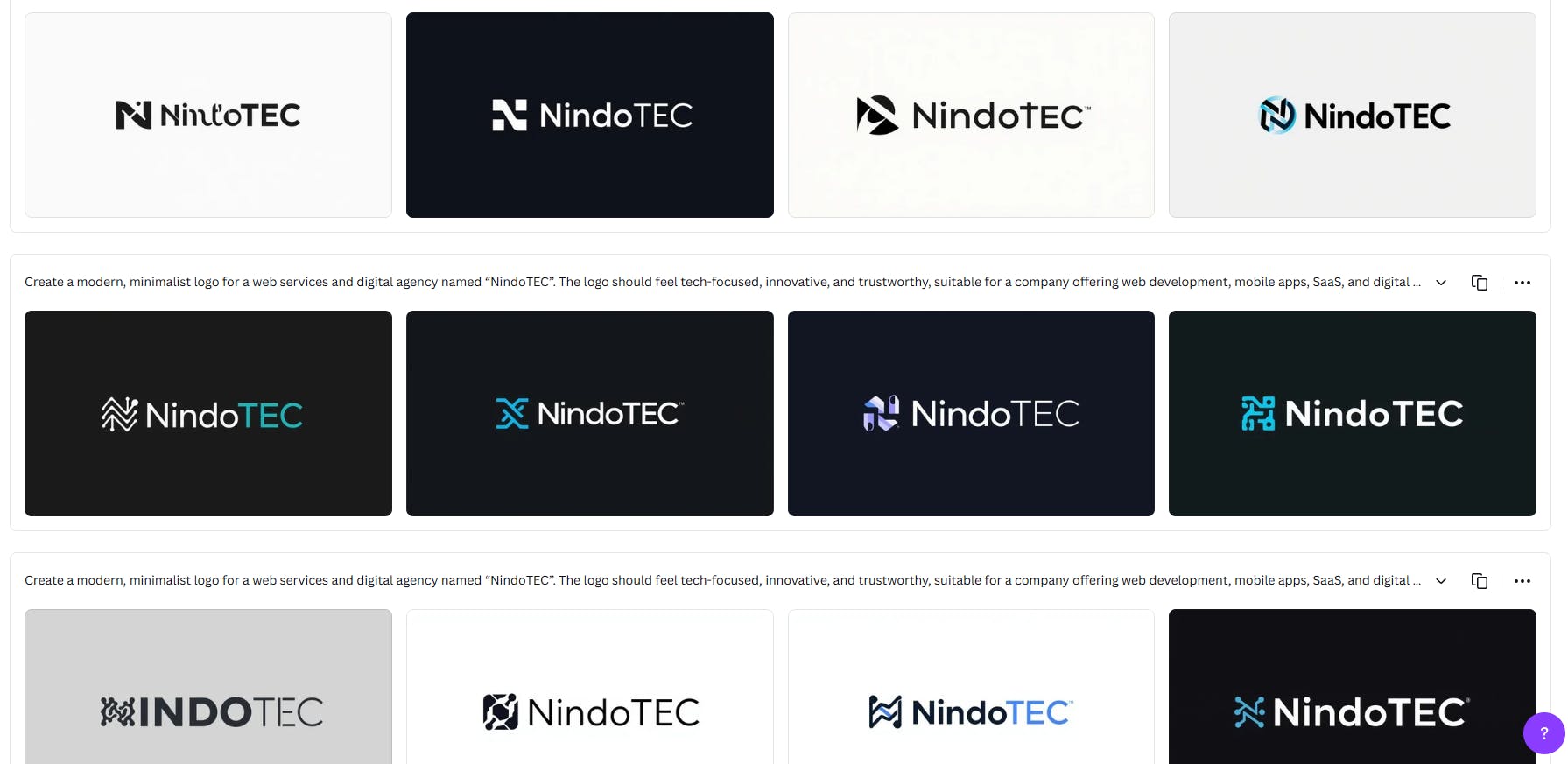 logos generated by canva ai