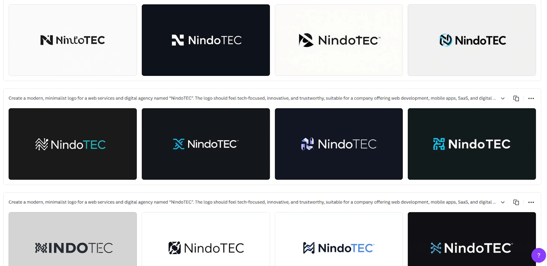 logos generated by canva ai