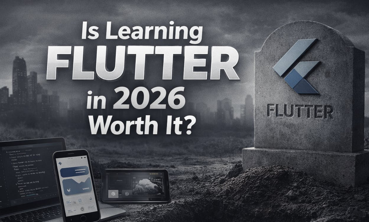 Is learning Flutter in 2026 worth it – conceptual illustration about Flutter’s future.