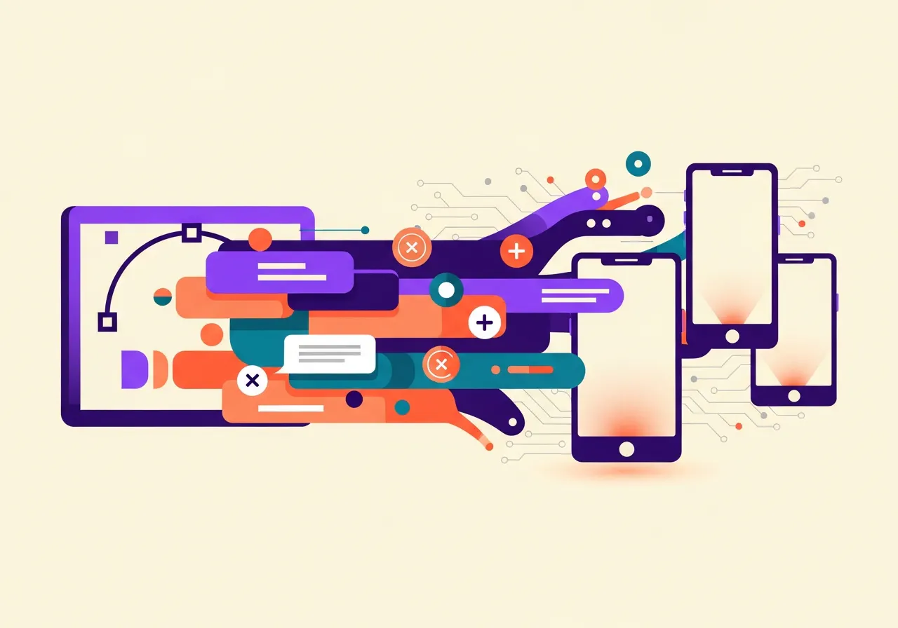 Claude Design AI tool transforming Figma elements into interactive mobile app prototype screens