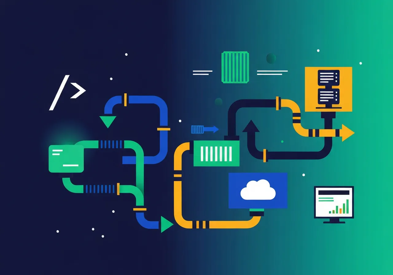 CI CD tools for DevOps pipeline automation illustrated as a connected workflow diagram