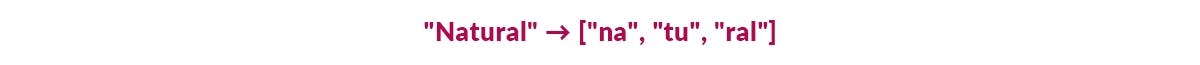 Subword Tokenization divides words into smaller units. This is particular for morphological variations.