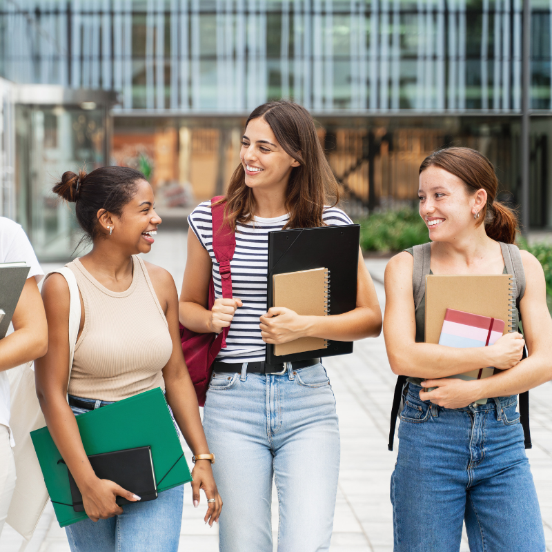 Students discussing OVHC insurance