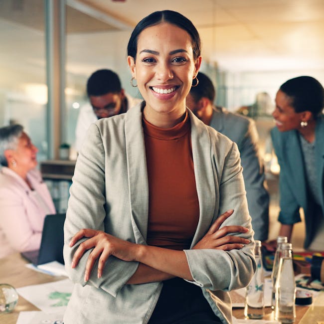 woman smiling