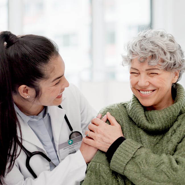 woman with her doctor