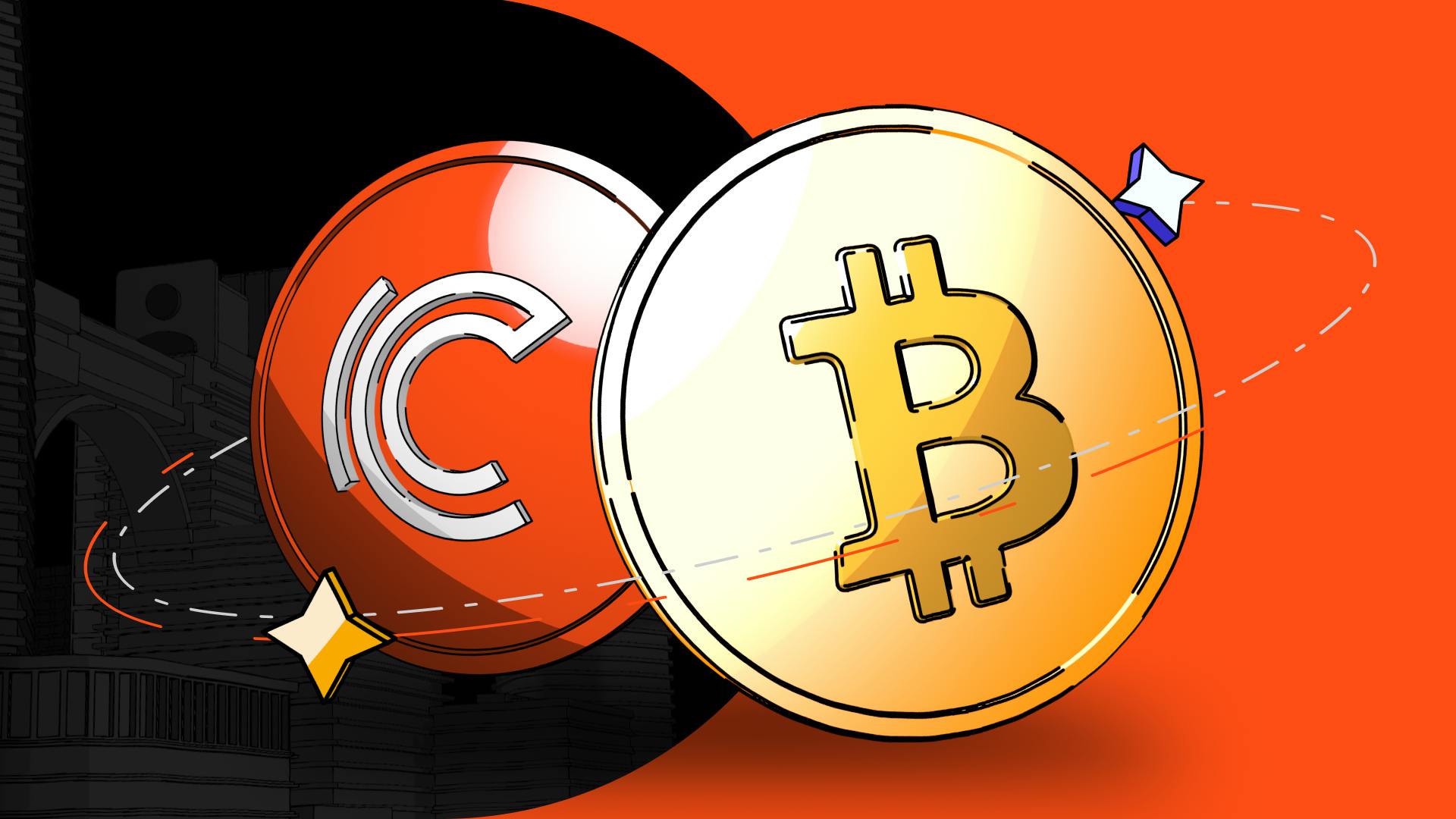 Illustration of buying Bitcoin instantly on Coinmetro