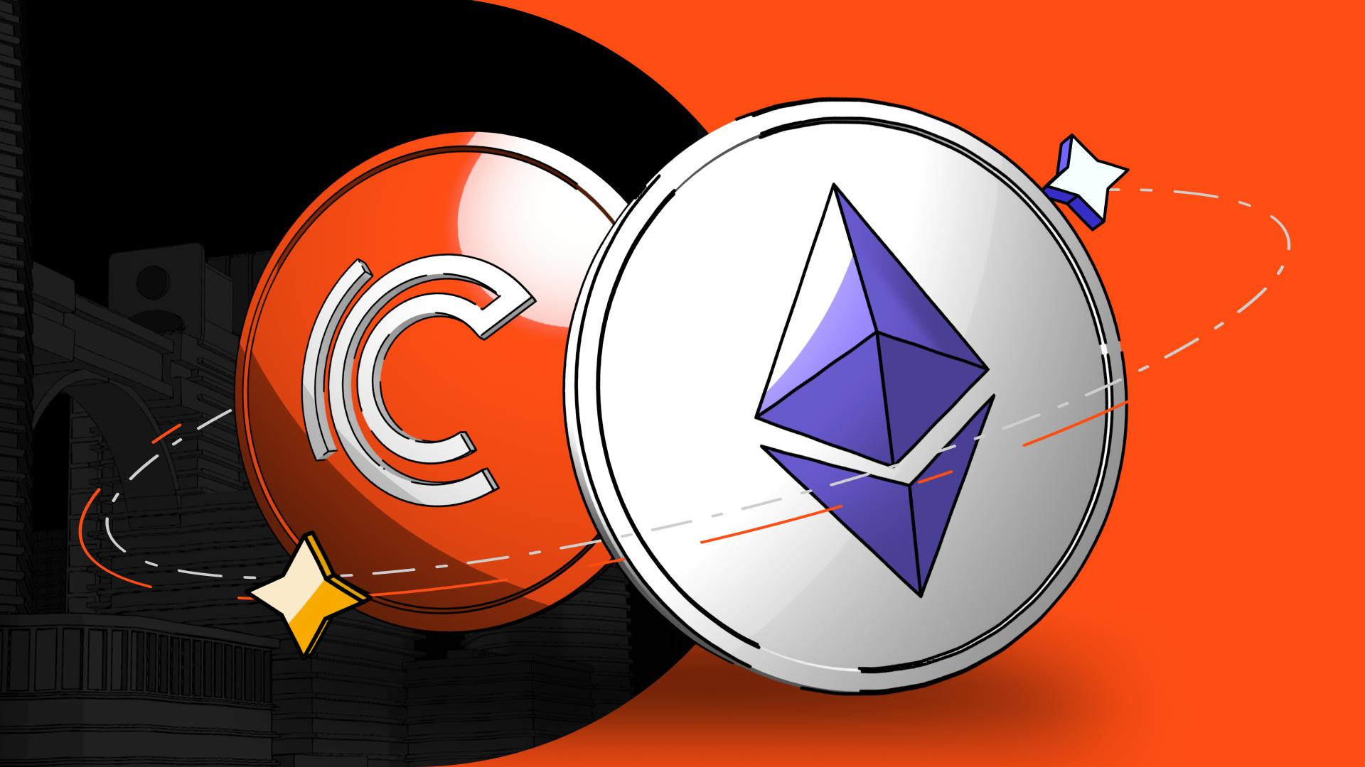 Illustration of buying Ethereum instantly on Coinmetro.