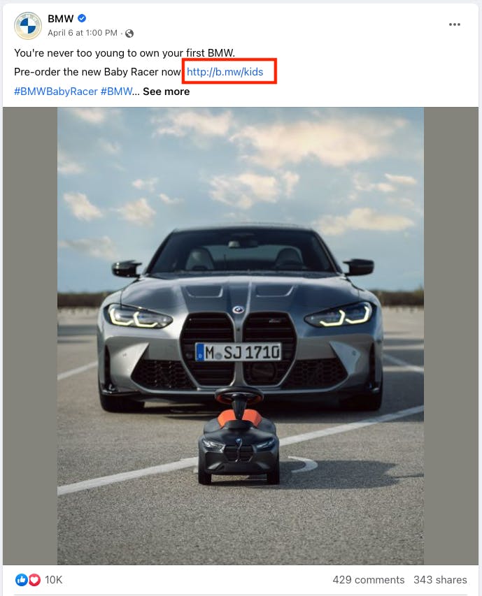 BMW branded links