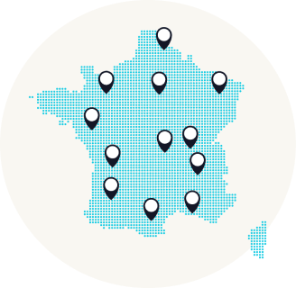 icone carte de france des hubs colisweb