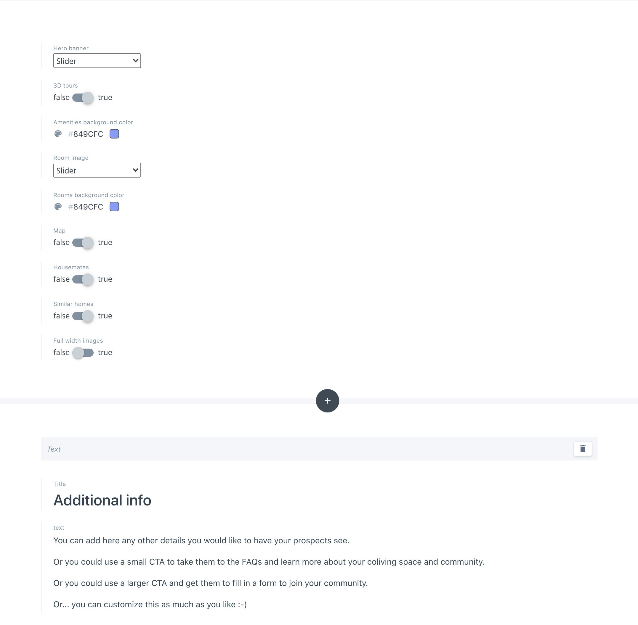 The New CoLive website Homes structure in Prismic