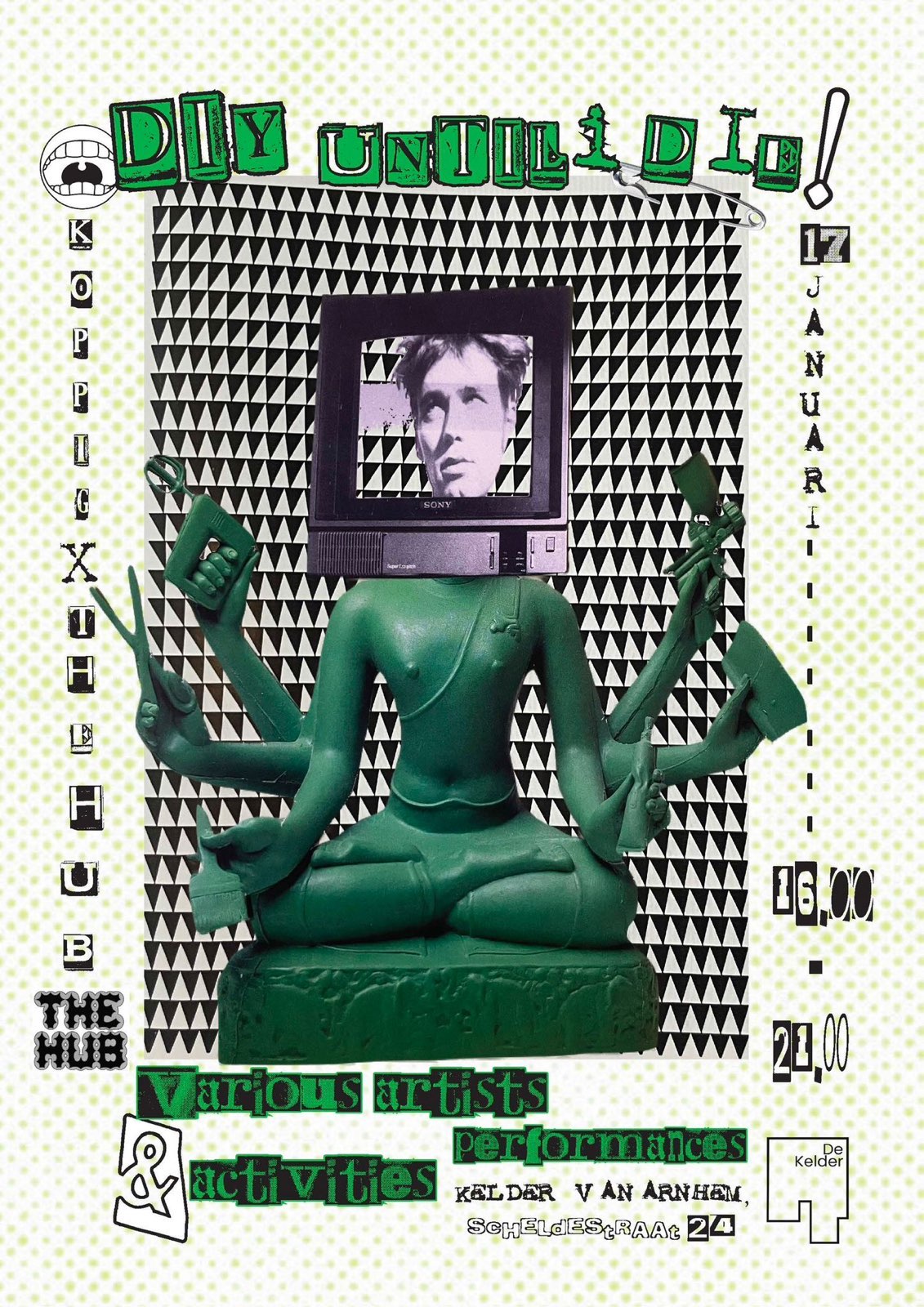 Poster for the expo DIY till i Die