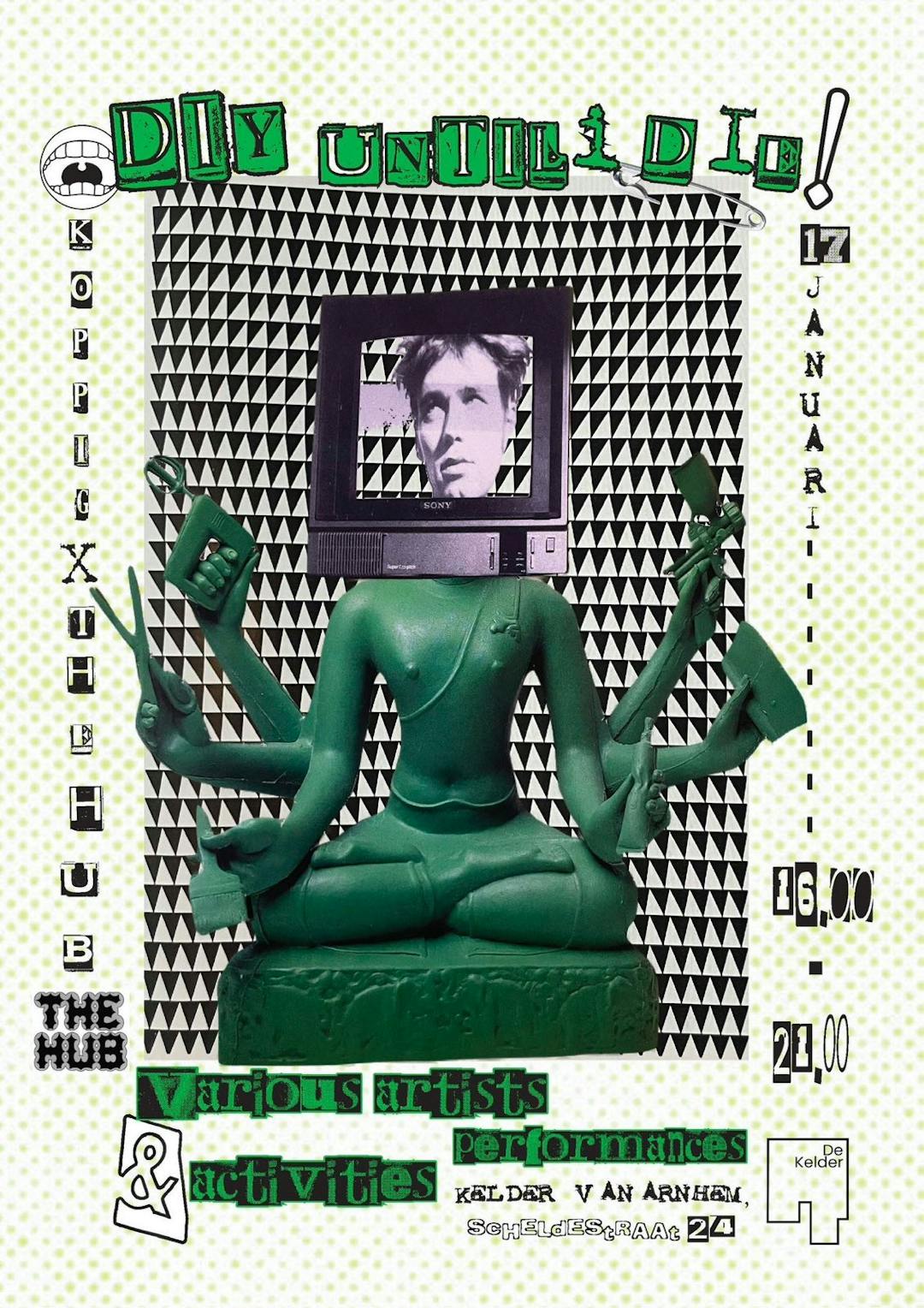 Poster for the expo DIY till i Die