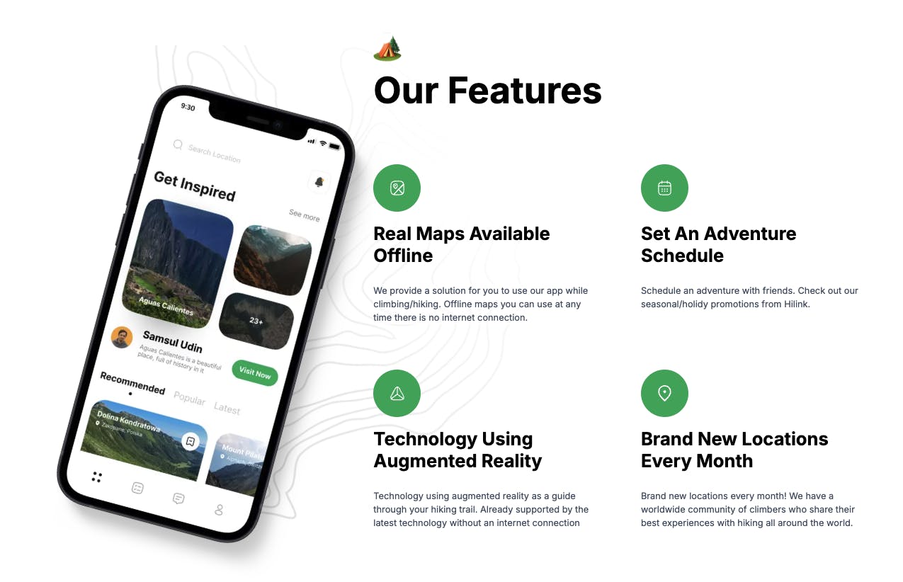 feature section graphic