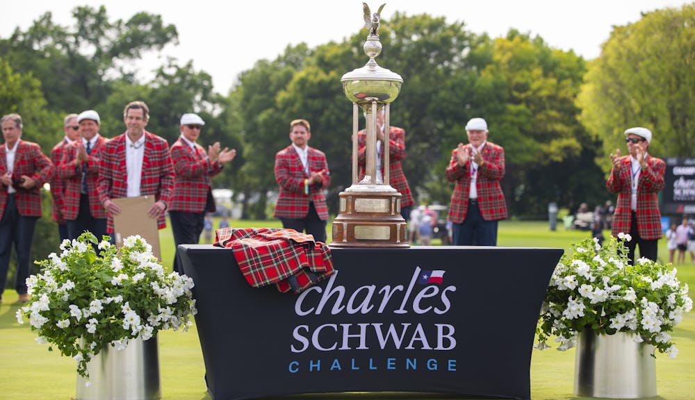 Tournament officials with trophy