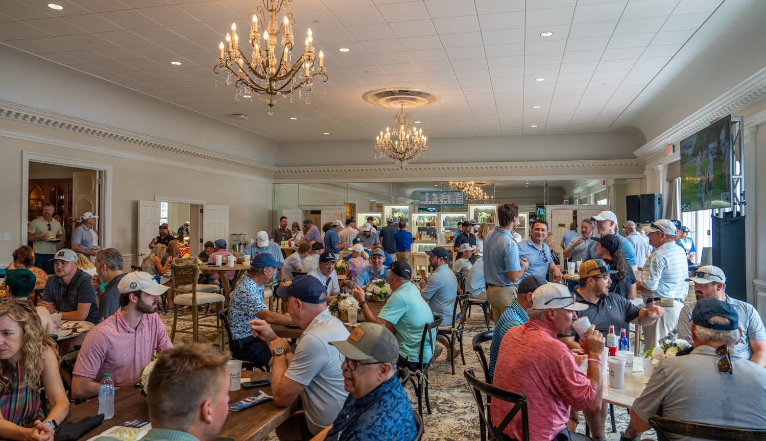 Fans inside clubhouse