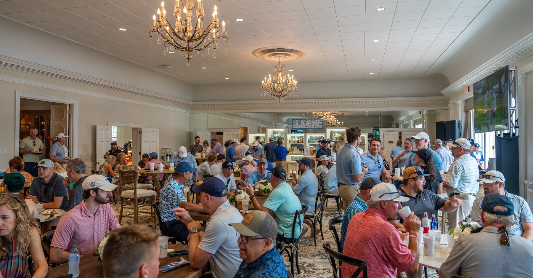 Fans inside Clubhouse
