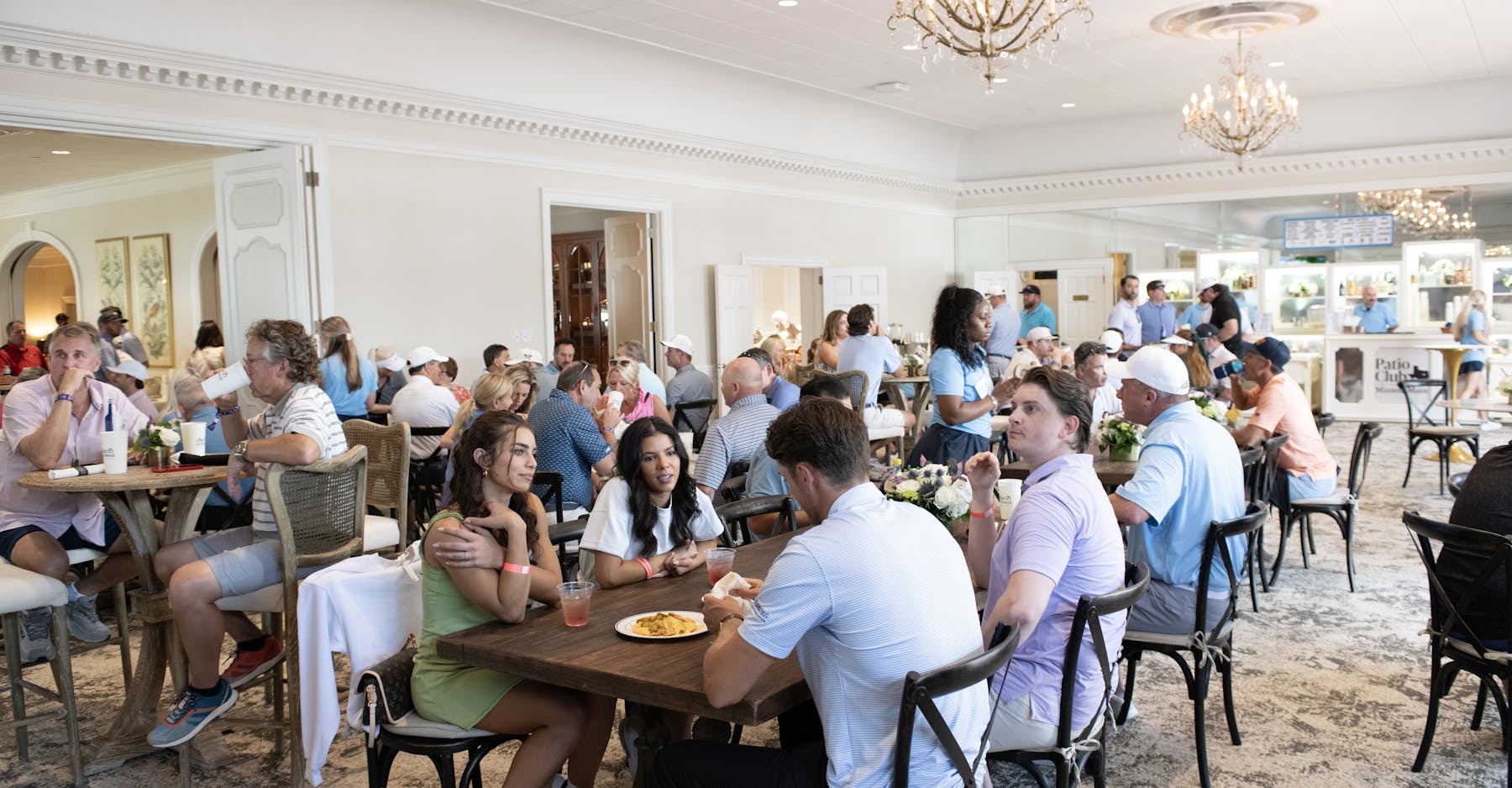 Patio Club with People