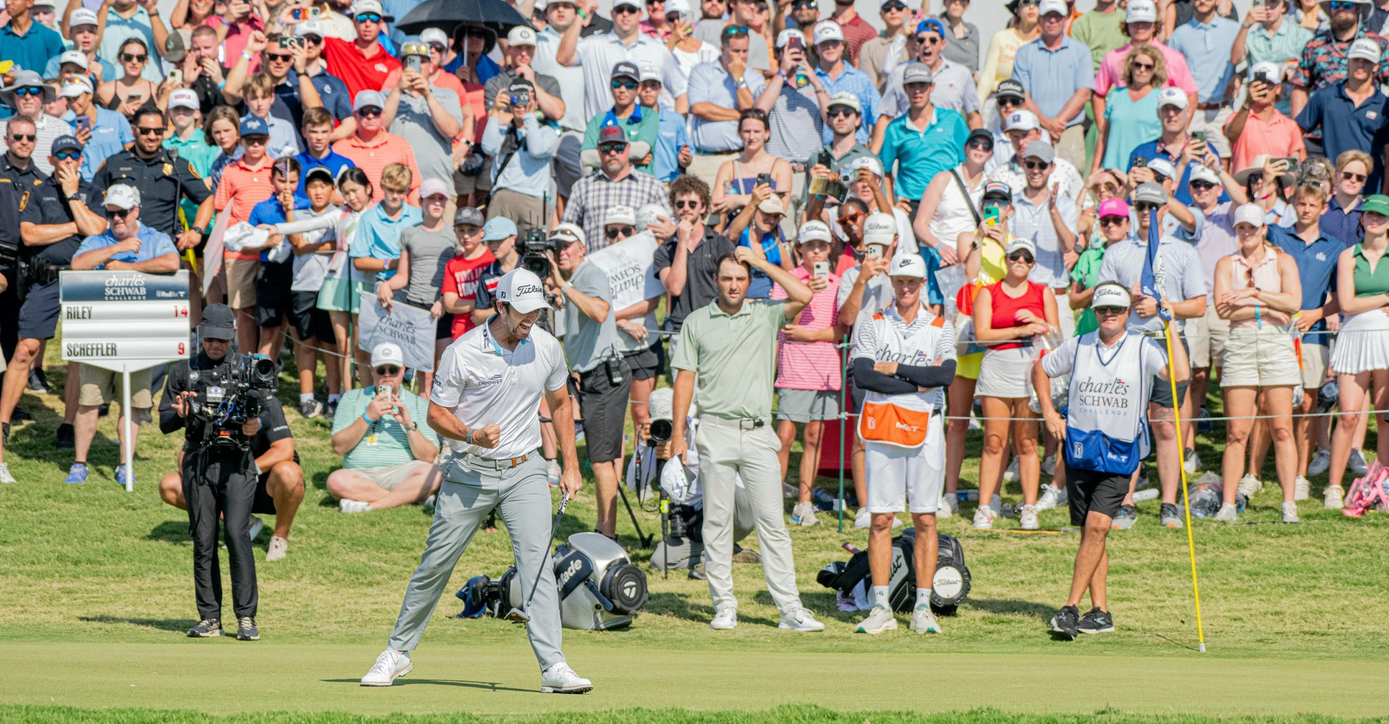 Davis Riley Celebrating