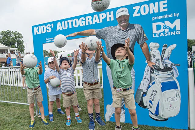 Kids at D&M Autograph Zone