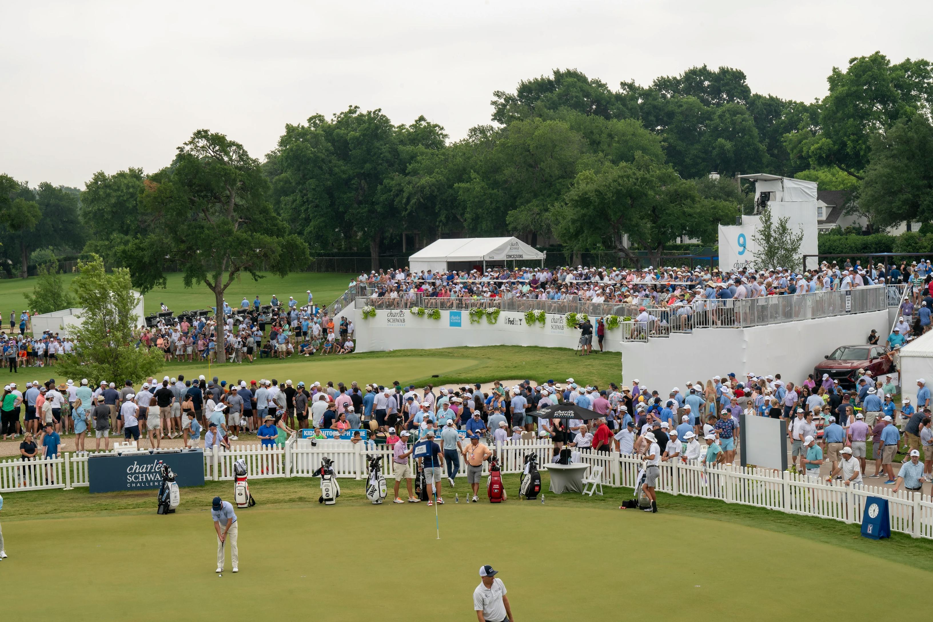 9 green staging area